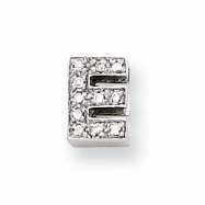 Picture of Sterling Silver CZ Initial E Slide