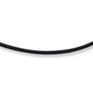 Picture of Sterling Silver 16inch 2mm Black Rubber Cord Necklace chain
