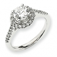 Picture of 14k White Gold A Diamond engagement ring