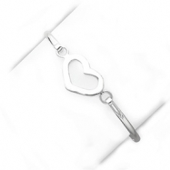 Picture of Sterling Silver Heart Bangle Bracelet