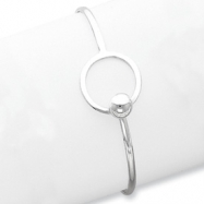 Picture of Sterling Silver Circle Bangle Bracelet