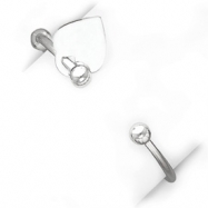 Picture of Sterling Silver 3mm Heart Bangle Bracelet