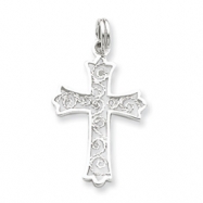 Picture of Sterling Silver Fluer de lis Cross Charm