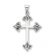 Picture of Sterling Silver Fleur de lis Cross Pendant