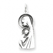 Picture of Sterling Silver Blessed Mary & Child Jesus Charm