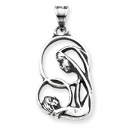 Picture of Sterling Silver Blessed Mary & Child Jesus Charm