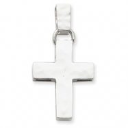 Picture of Sterling Silver Hammered Latin Cross Pendant