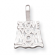 Picture of Sterling Silver I Love You Mom Pendant