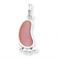 Picture of Sterling Silver Resin Foot Charm