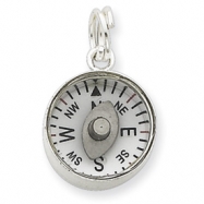 Picture of Sterling Silver 3D Moveable Compass Charm