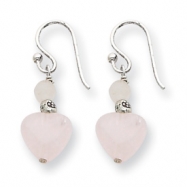Picture of Sterling Silver Rose Quartz Antiqued Earrings