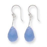 Picture of Sterling Silver Blue Quartz Crystal Earrings