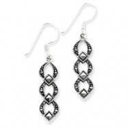 Picture of Sterling Silver Marcasite Earrings