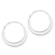 Picture of Sterling Silver Double Hoop Earrings