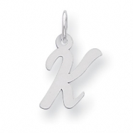 Picture of Sterling Silver Small Script Intial K Charm