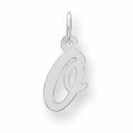 Picture of Sterling Silver Small Script Intial O Charm