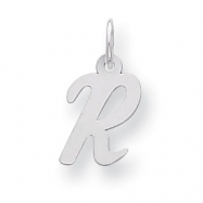 Picture of Sterling Silver Small Script Intial R Charm