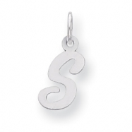 Picture of Sterling Silver Small Script Intial S Charm