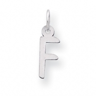 Picture of Sterling Silver Small Slanted Block Initial F Charm