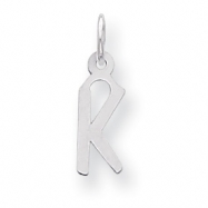 Picture of Sterling Silver Small Slanted Block Initial K Charm