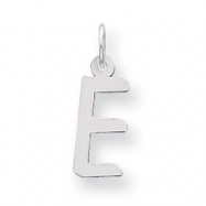 Picture of Sterling Silver Medium Slanted Block Initial E Charm