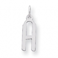 Picture of Sterling Silver Medium Slanted Block Initial H Charm
