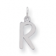 Picture of Sterling Silver Medium Slanted Block Initial R Charm