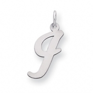 Picture of Sterling Silver Large Script Intial I Charm