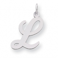 Picture of Sterling Silver Large Script Intial L Charm