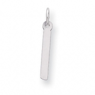 Picture of Sterling Silver Large Slanted Block Initial I Charm