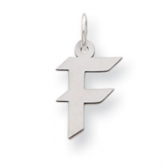 Picture of Sterling Silver Small Artisian Block Initial F Charm