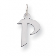 Picture of Sterling Silver Small Artisian Block Initial P Charm