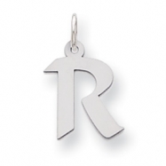 Picture of Sterling Silver Small Artisian Block Initial R Charm