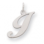 Picture of Sterling Silver Medium Fancy Script Initial I Charm