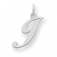 Picture of Sterling Silver Medium Fancy Script Initial J Charm