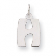 Picture of Sterling Silver Bubble Block Initial H Charm