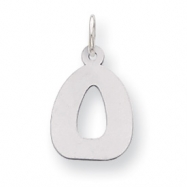 Picture of Sterling Silver Bubble Block Initial O Charm