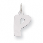 Picture of Sterling Silver Bubble Block Initial P Charm