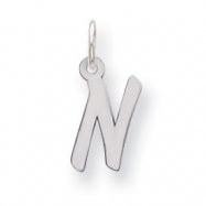 Picture of Sterling Silver Small Initial N Charm