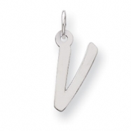 Picture of Sterling Silver Medium Initial V Charm