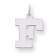 Picture of Sterling Silver Medium Block Intial F Charm