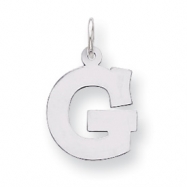 Picture of Sterling Silver Medium Block Intial G Charm