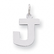 Picture of Sterling Silver Medium Block Intial J Charm