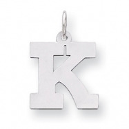 Picture of Sterling Silver Medium Block Intial K Charm