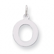 Picture of Sterling Silver Medium Block Intial O Charm