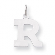 Picture of Sterling Silver Medium Block Intial R Charm
