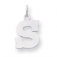Picture of Sterling Silver Medium Block Intial S Charm