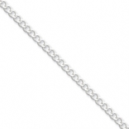 Picture of Sterling Silver 3.65mm Wide Curb Chain bracelet