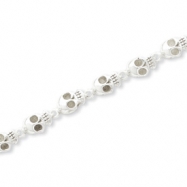 Picture of Sterling Silver Skull Bracelet