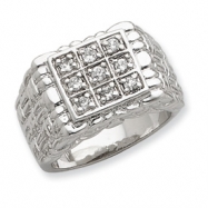Picture of Sterling Silver Men's CZ Ring